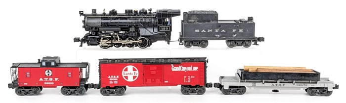 Lionel Santa Fe 0-8-0 #123 Engine Freight Set