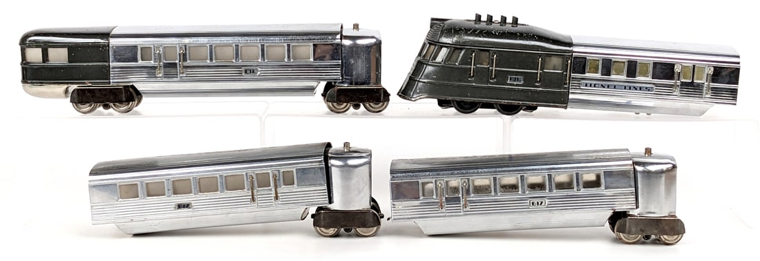 Lionel 616 Flying Yankee Streamliner 4-Piece Set (1 of 8)