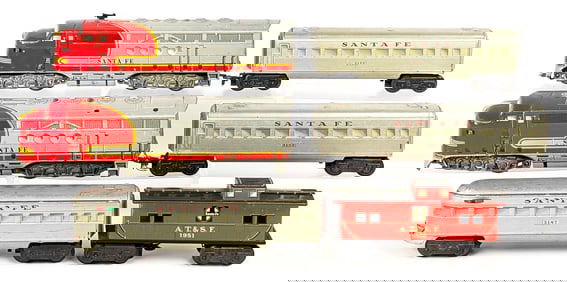 Marx Santa Fe Passenger Train Set