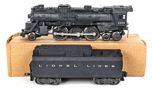 Lionel 2016 Locomotive with Tender: Lionel 2-6-4 locomotive with Lionel Lines tender. The engine comes with the original box. Both pieces in nice condition.