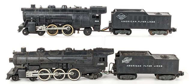 American Flyer 21085 & 303 Engines with Tenders