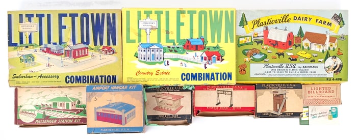 Plasticville Dairy Farm, Little Town, Passenger Station & More