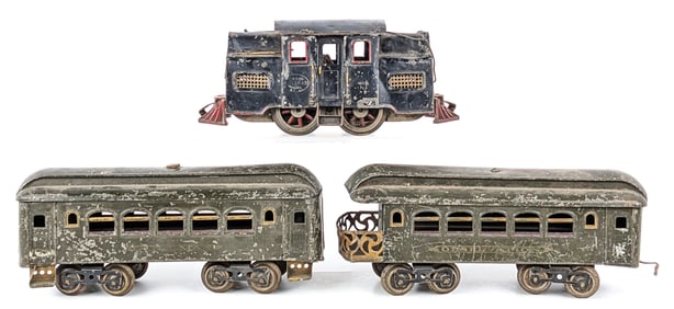 Lionel Standard Gauge #33 Engine w/ Passenger Cars