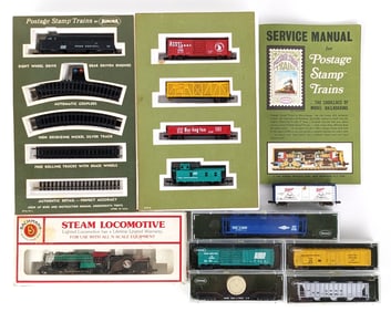 Aurora N Scale Train Engines and Cars