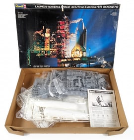 1/144 Scale Revell Launch Tower & Space Shuttle & Booster Rockets Model Kit