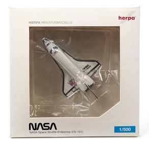 1/500 Scale Herpa Models NASA Space Shuttle Enterprise (OV-101) Replica - NIB