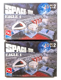(2) AMT Ertl Space: 1999 Eagle 1 Transporter Model Kits - Sealed