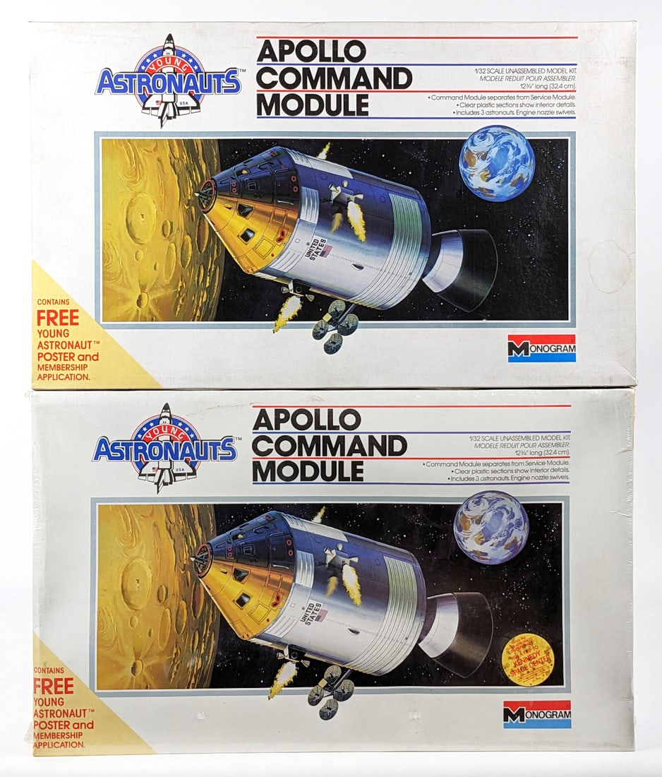 (2) 1/32 Scale Monogram Apollo Command Module Model Kits (1 of 13)