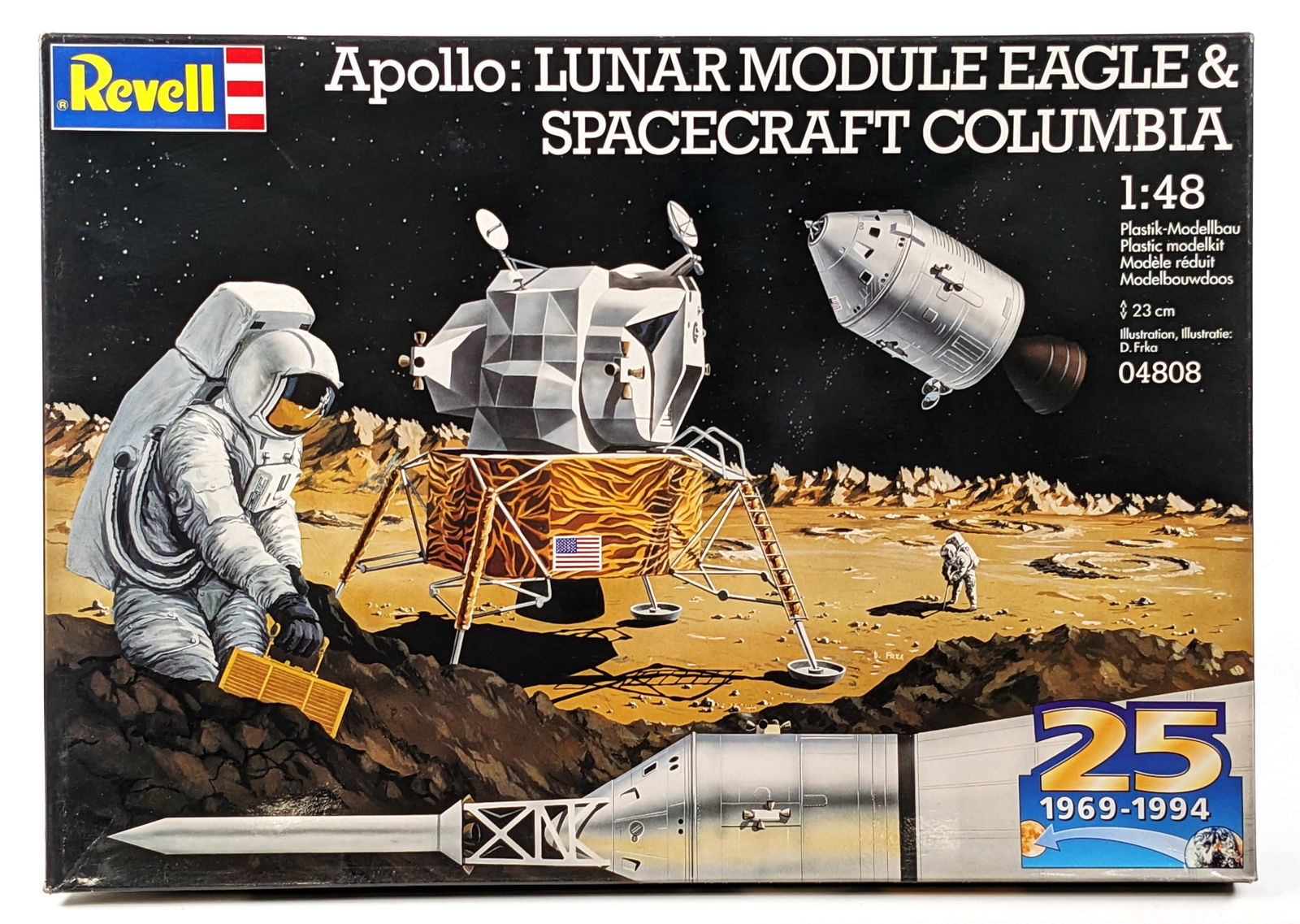 1/48 Revell Apollo Lunar Module Eagle & Spacecraft Columbia Model Kit - Sealed (1 of 6)