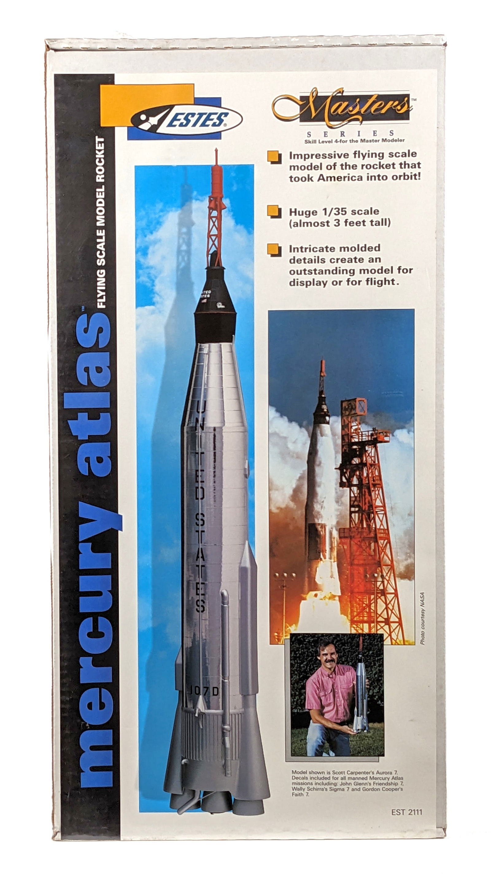 1/35 Estes Masters Series Mercury Atlas Flying Scale Model Rocket - Sealed (1 of 5)