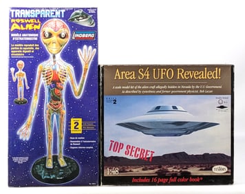 Testors UFO & Lindberg Transparent Alien Model Kits