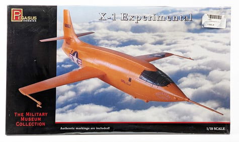 1/18 Scale Pegasus Hobbies X-1 Experimental Aircraft - Sealed