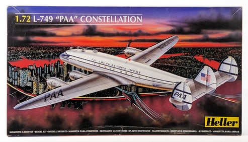 1/72 Heller L-749 "PAA" Constellation Aircraft Model Kit