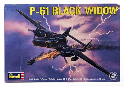 1/48 Revell Northrop P-61 Black Widow U.S. Army Aircraft Model Kit - Sealed