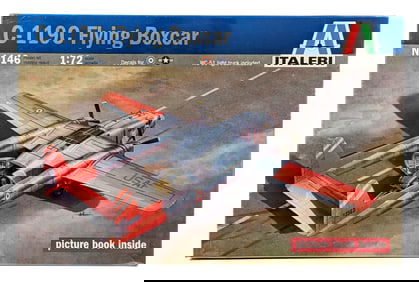 1/72 Italeri C-119C Flying Boxcar Aircraft Model Kit - Sealed