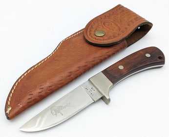 1980 Case XX Arapaho Smooth Pakkawood Fixed Blade Hunter R503 w/ Sheath