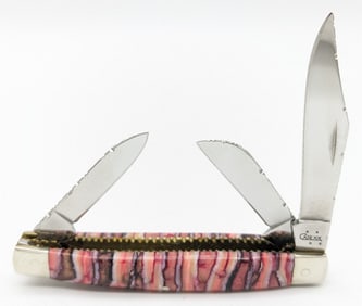 Custom 2006 Case XX Red Mammoth Tooth Medium Stockman 6344