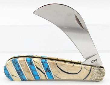 Ltd 2019 Case XX Michael Prater Mammoth Tush & Turquoise Hawkbill 3 of 10