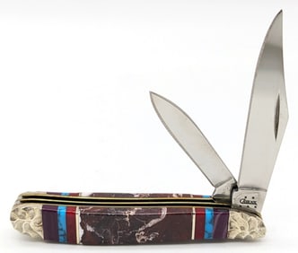 2005 Case XX Brian Yellowhorse Prototype Marbled Gem Custom Peanut 3220