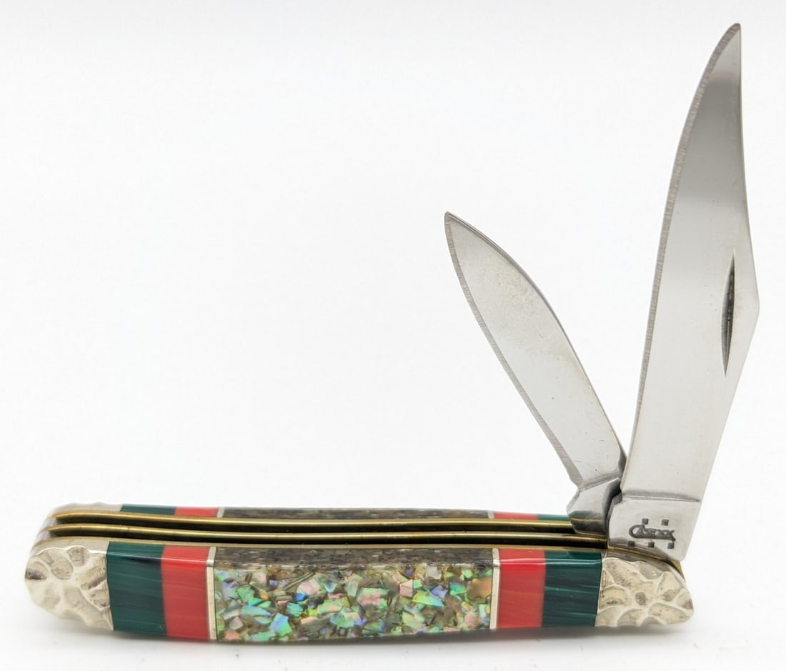 2005 Case XX Brian Yellowhorse Prototype Abalone Peanut 3220 (1 of 4)