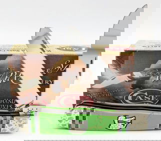 2015 Case XX Brian Yellowhorse Rattlesnake Green Marbled Gem Custom Trapper 3254 w/ box