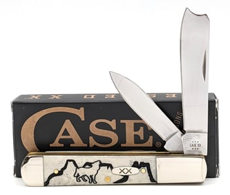Ltd 2024 Case XX David Yellowhorse Wolf Valley Natural Bone Razor 62005 w/ Box
