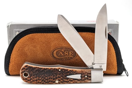 2019 Case XX Tony Bose Brown Jig Bone Bullnose Trapper TB622019 w/ Case & Box