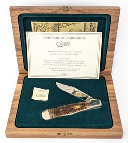 Ltd 1993 Case XX Bass Pro Shop Whitetail Green Bone Coke Bottle C61050 w/ Display
