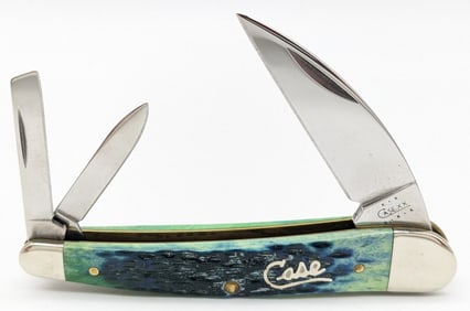 2002 Case XX Silver Script Kentucky Bluegrass Bone Seahorse Whittler 6355WH