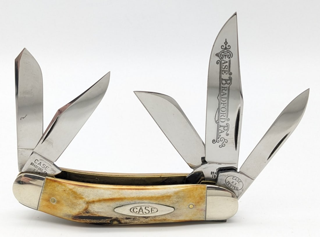 1993 Case XX Classic 1 of 31 Stag 5-Blade Sowbelly 55039 (1 of 4)