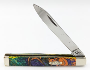 2003 Case XX Multi Color Swirl Kirinite Doctor's Knife 3185