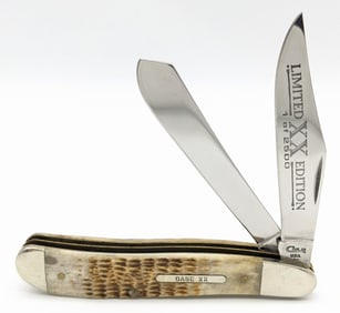 Ltd 1997 Case XX Jigged Bone 1 of 2500 Dogleg Jack Knife 6240