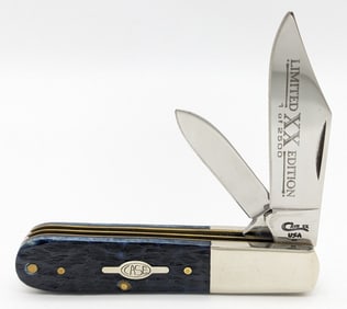 Ltd 1998 Case XX Blue Bone 1 of 2500 Barlow Knife 62009 1/2