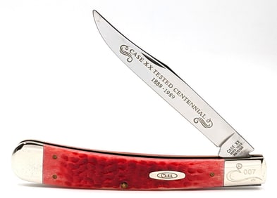 Ltd 1989 Case XX Centennial Set 1 of 500 Red Bone Large Banana Trapper R6151