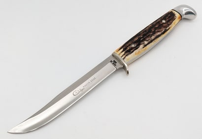 1976 Case XX Gray Letter Stag Fixed Blade Knife 516-5