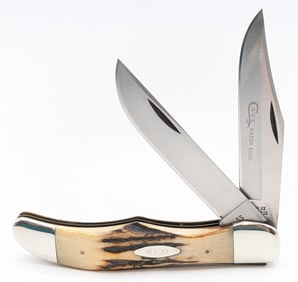 1976 Case XX Gray Letter Stag Folding Hunter 5265