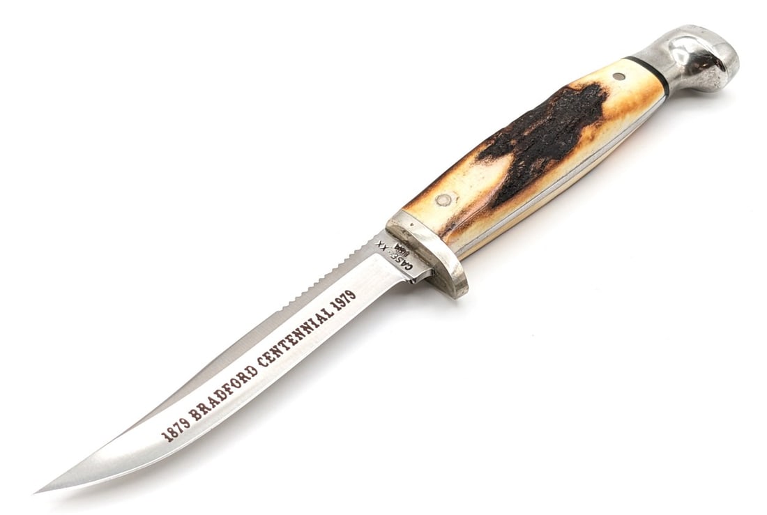1979 Case XX Bradford Centennial Stag Fixed Blade 55F (1 of 8)