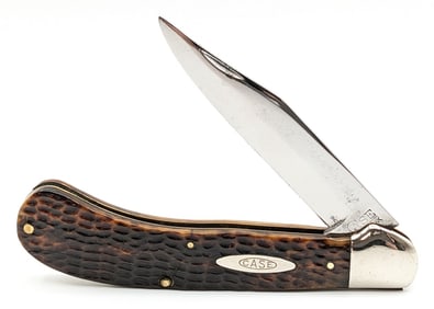 1920-40 Case Tested XX Jigged Green Bone Saddlehorn 61100