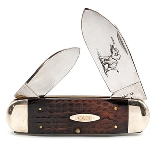 Case USA XX Jigged Wood Elephants Toe Knife 6250