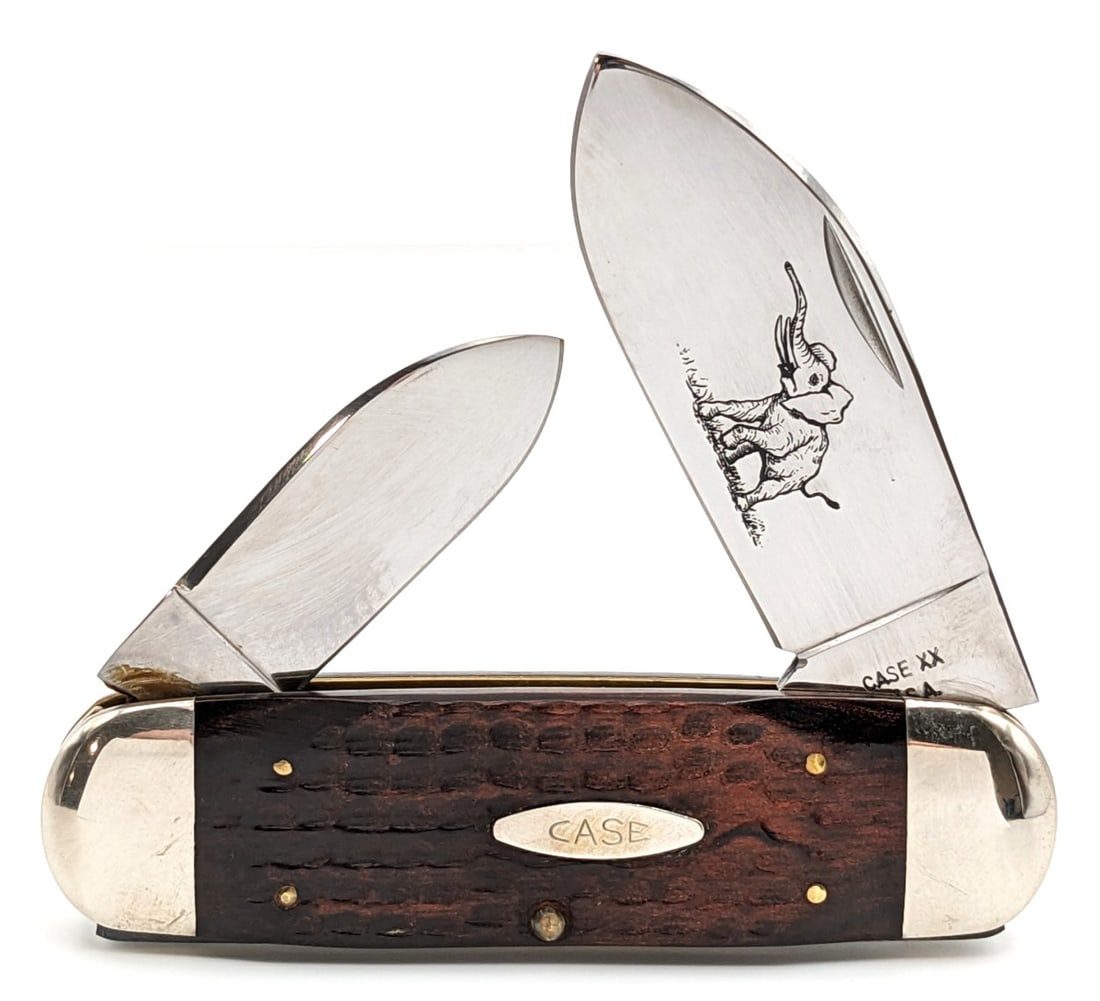 Case USA XX Jigged Wood Elephants Toe Knife 6250 (1 of 4)