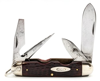 1940-64 Case XX Jigged Bone Scout Camp Knife 6445R