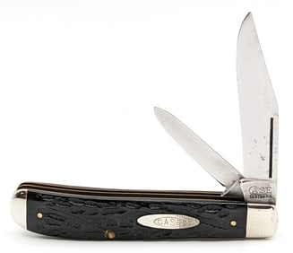 1920-40 Case Tested XX Rough Black Mini Trapper Knife 6207 LP