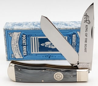 Ltd 1993 Case XX Classic Grey Swirl "King Of The Beast" 1 of 30 Jumbo Trapper 7223 w/ Box