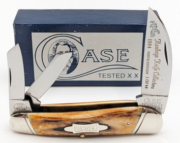 Ltd 1993 Case XX Classic Hawkeye Knife Club 1 of 64 Stag Whittler 5355 w/ Box
