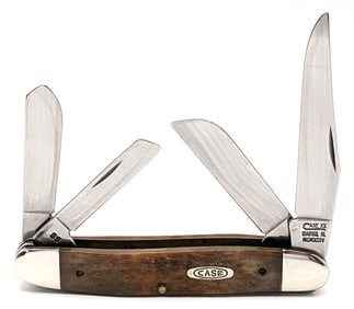 1994 Case XX Roman Numeral Honeycomb Bone 4-Blade Stockman HCB6447