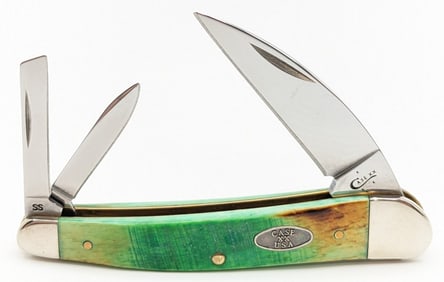 2017 Case XX Burnt Clover Sawcut Bone Seahorse Whittler 6355WH