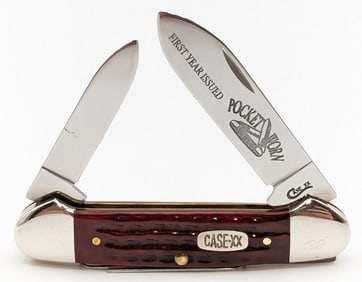 1996 Case XX Badger Knife Club Red Bone Canoe 62131