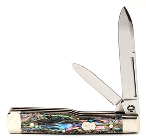 2003-07 Case Bros Cutlery Co. Abalone Small Gunstock Knife 8215
