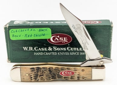 2007 Case XX Jigged Black Bone Cheetah Cub 611 1-2 w/ Box