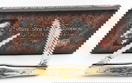 2005 Case XX C. Platts' Sons Burnt Stag Tuxedo Knife 52156 w/ Tin